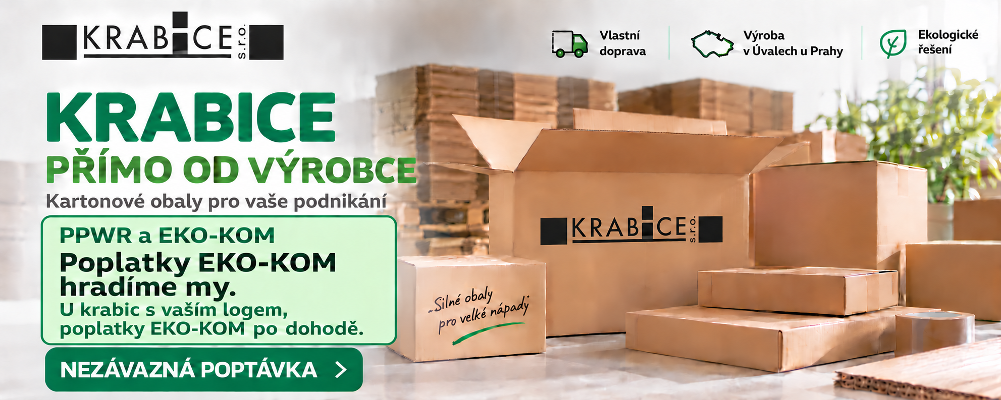 Krabice přímo od výrobce – PPWR a EKO-KOM